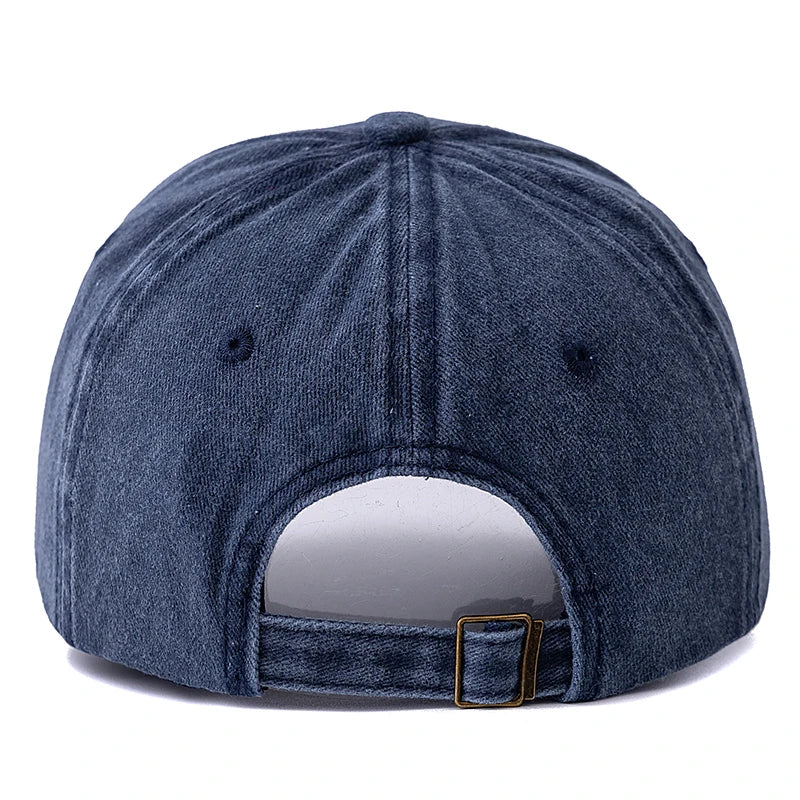 Vintage Washed Cotton Baseball Cap with TEXAS Embroidery – Casual Outdoor Dad Hat
