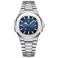 Men’s Luxury Sports Quartz Watch with Square Dial, Luminous Display, Date Function & Waterproof Design