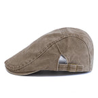 Men’s Summer Cotton Beret – Casual Solid Color Outdoor Sun Hat
