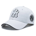 Men’s Casual Baseball Cap with Letter Embroidery – Adjustable Trucker Hat for Spring and Autumn Outdoor Use