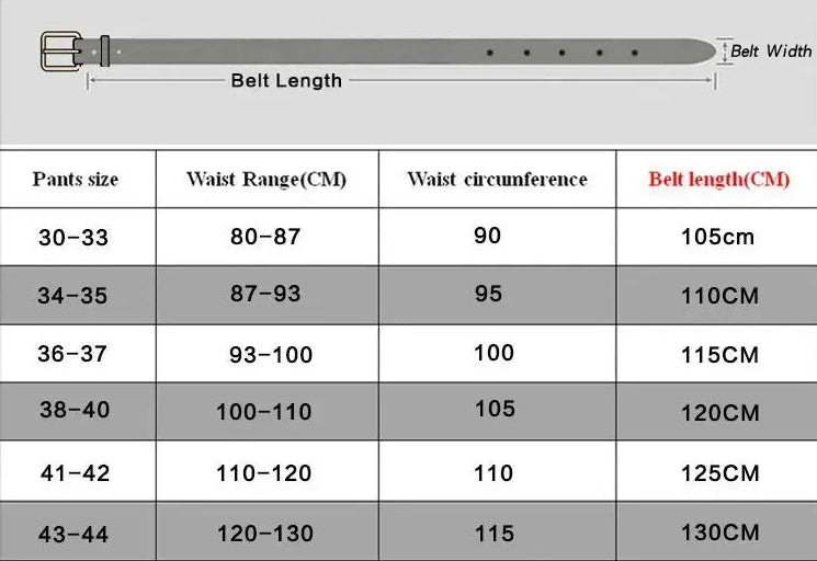 Men’s High-Quality Genuine Leather Belt – Luxury Smooth Buckle, Pure Cowhide with Laser Engraving, Casual Jeans Strap