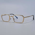 Men’s Vintage Steampunk Polygon Sunglasses – Retro Luxury Small Rectangle UV400 Driving Shades