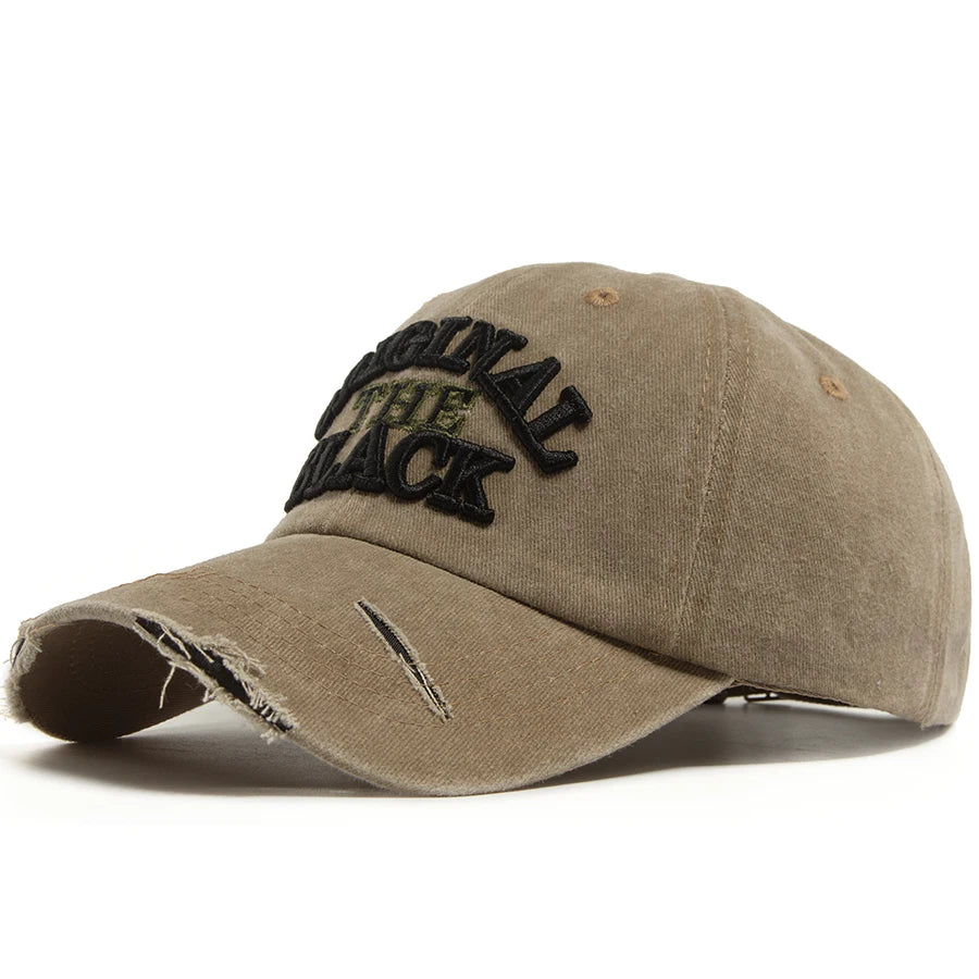 Vintage Washed Cotton Embroidered Cap – Casual Everyday Wear Model