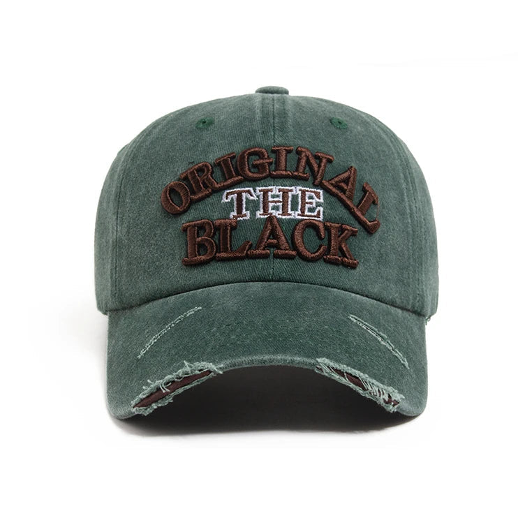 Vintage Washed Cotton Embroidered Cap – Casual Everyday Wear Model
