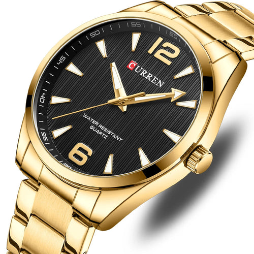 Men’s Business Quartz Watch – Stainless Steel Band with Luminous Hands, Classic Wristwatch