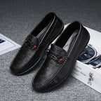Men’s Soft Leather Loafers, Elegant Casual and Formal Slip-On Shoes, Comfortable Italian Style Driving Loafers for Everyday Wear