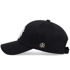 Gothic Geometric Embroidered Baseball Cap – Adjustable Casual Sun Protection Hat for Spring and Autumn