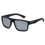 Men’s Black Polarized Sunglasses – Classic Square Design for Outdoor, Driving and Fishing with UV400 Protection