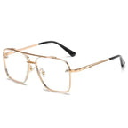 Men’s Square Luxury Sunglasses – Gradient Pilot Design with Modern Aviation-Inspired Style