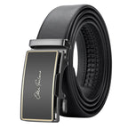 Men’s Genuine Leather Belt – Automatic Waistband for Business, Casual, and Everyday Wear