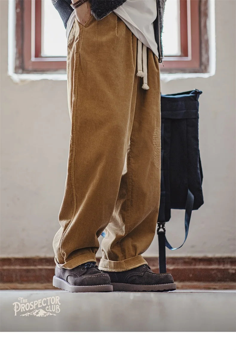 Men’s Retro Low-Top Work Boots – Cow Suede Leather Lace-Up Boots, Chunky Sole, Comfortable Autumn Winter Boots