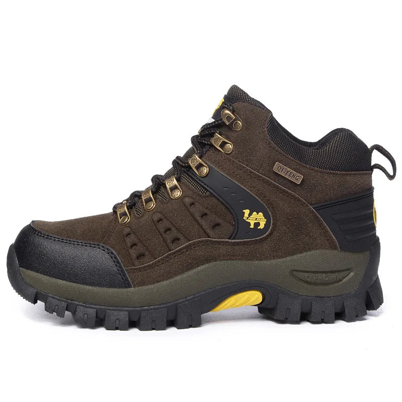 Men’s Waterproof Hiking Boots – Outdoor, Wear-Resistant Mountain Sports, Spring and Autumn