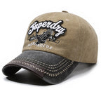 Vintage Washed Cotton Cap with Embroidered Detail – Casual Sport Fit