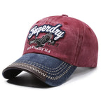 Vintage Washed Cotton Cap with Embroidered Detail – Casual Sport Fit