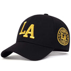 Men’s Snapback Baseball Cap with Letter Embroidery – Adjustable Casual Outdoor Hat for Spring and Autumn with Sun Protection