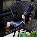 Men’s Genuine Leather Dress Shoes – Classic Brogue Lace-Up Formal Shoes, Italian Style, Luxury