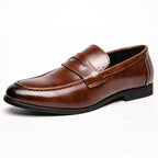 Men’s Leather Loafers, Elegant Casual and Formal Shoes Comfortable for Business, Parties, and Everyday Wear
