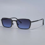 Men’s Vintage Steampunk Polygon Sunglasses – Retro Luxury Small Rectangle UV400 Driving Shades