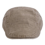 Men’s Summer Cotton Beret – Casual Solid Color Outdoor Sun Hat