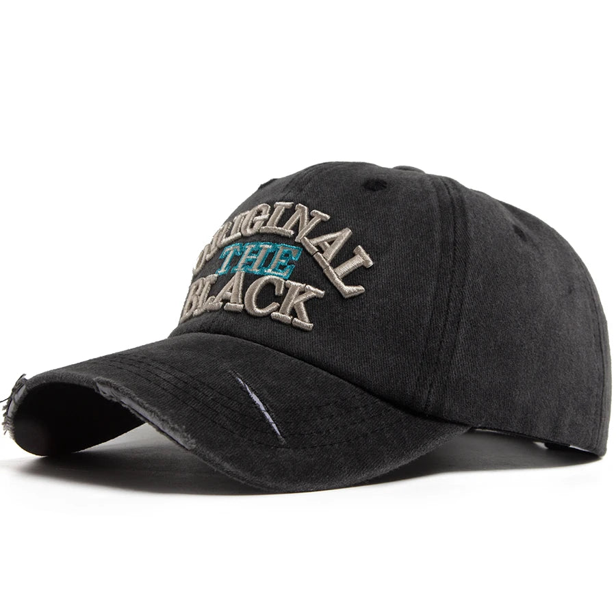 Vintage Washed Cotton Embroidered Cap – Casual Everyday Wear Model