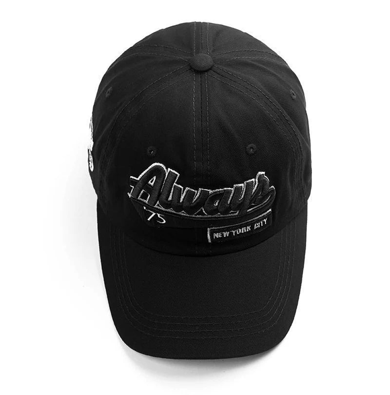 Men’s Cotton Baseball Cap – Casual Outdoor Retro Embroidered Adjustable Hat, Sporty Style