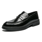 Men’s Premium Business Loafers – Elegant Leather Slip On Dress Shoes, Soft Sole, High Quality Shoes for Business, Parties and Weddings