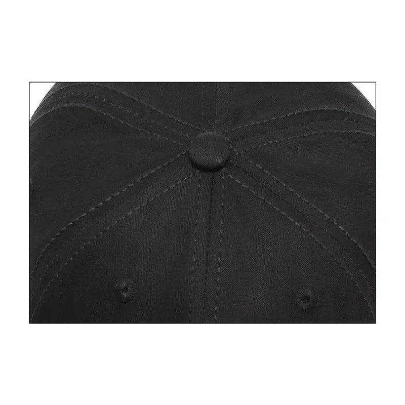 Soft Top Men’s Baseball Cap – Casual Cotton Snapback Outdoor Sport Dad Hat with Three Bars Design