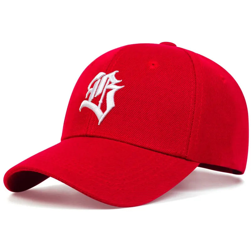 Gothic Geometric Embroidered Baseball Cap – Adjustable Casual Sun Protection Hat for Spring and Autumn