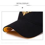 Men’s Totem Embroidered Snapback Baseball Cap – Fashion Hat, Adjustable Flame Design for Sun Protection, Spring and Summer