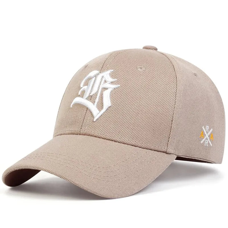 Gothic Geometric Embroidered Baseball Cap – Adjustable Casual Sun Protection Hat for Spring and Autumn