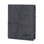Luxury Men’s PU Leather Wallet – Short Design Card Holder, High Quality Small Men’s Purse