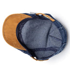 Men’s Solid Cotton Beret – Casual Four Seasons Painter Style Hat