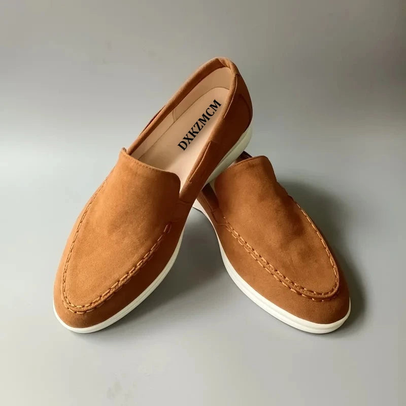 Men’s Premium Suede Loafers, Elegant Casual Shoes, Comfortable Breathable Slip-On Driving Loafers for Everyday Wear