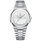 Men’s Luxury Sports Quartz Watch with Square Dial, Luminous Display, Date Function & Waterproof Design