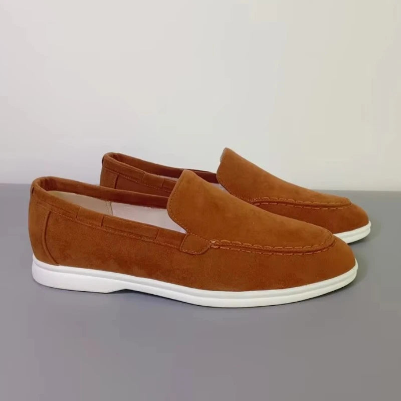 Men’s Premium Suede Loafers, Elegant Casual Shoes, Comfortable Breathable Slip-On Driving Loafers for Everyday Wear
