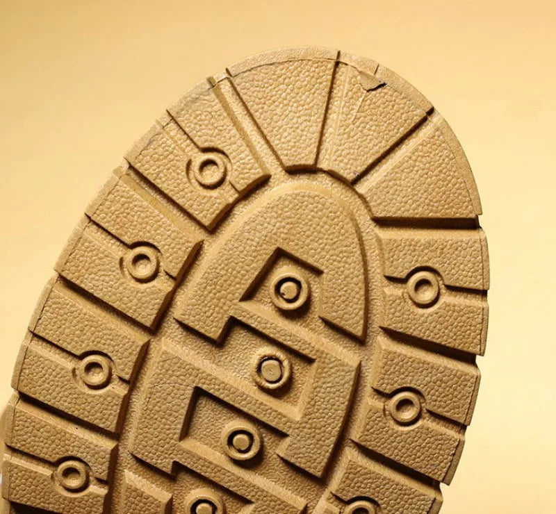 Men’s Leather High-Top Boots – Fashion Motorcycle Ankle Boots, Winter & Spring Casual Lace-Up Footwear