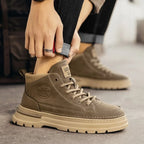 Men’s Classic High-Top Boots – Casual and Work Boots, Non-Slip, Comfortable, Retro Style Winter Boots