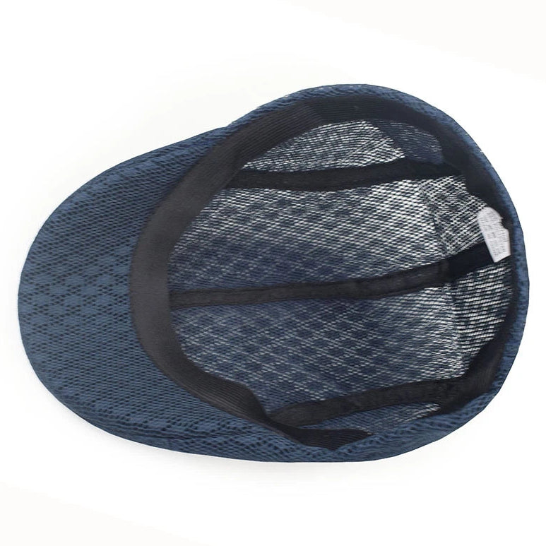 Men’s Mesh Beret – Breathable Solid Color Summer Hat for Hunting, Driving and Golf