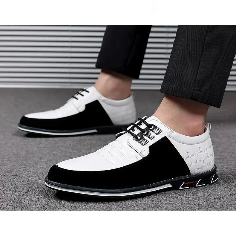 Autumn Men’s Business Casual Leather Dress Shoes – Classic Comfortable Outdoor Footwear, Breathable and Stylish