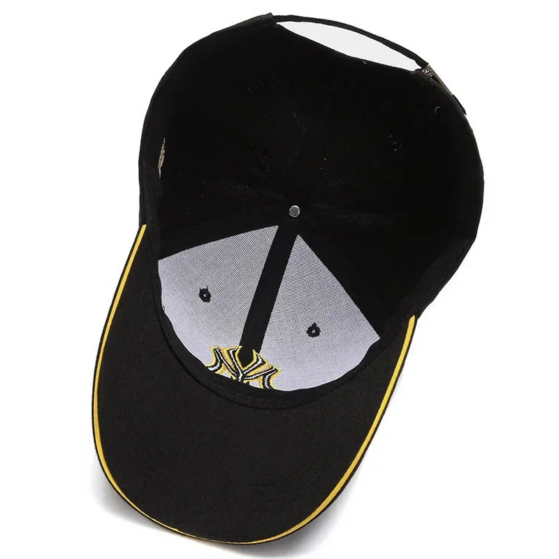 Men’s Casual Baseball Cap with Letter Embroidery – Adjustable Trucker Hat for Spring and Autumn Outdoor Use
