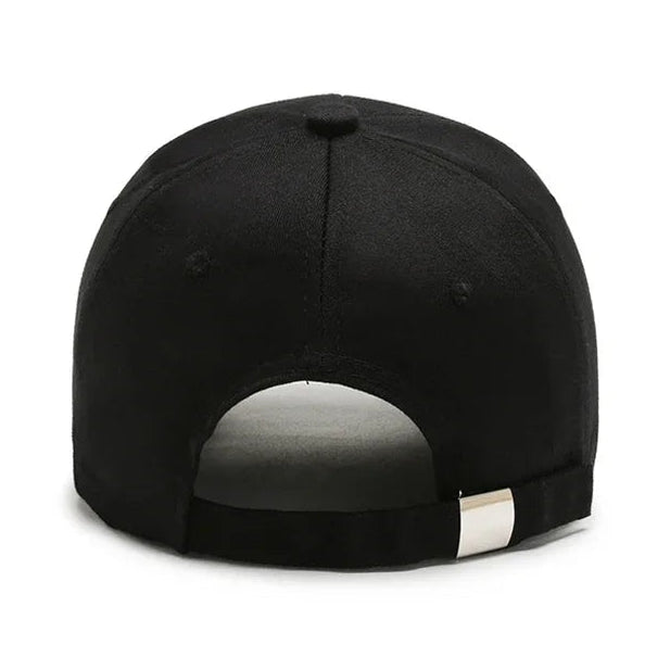 Men’s Casual Baseball Cap with Letter Embroidery – Adjustable Trucker Hat for Spring and Autumn Outdoor Use