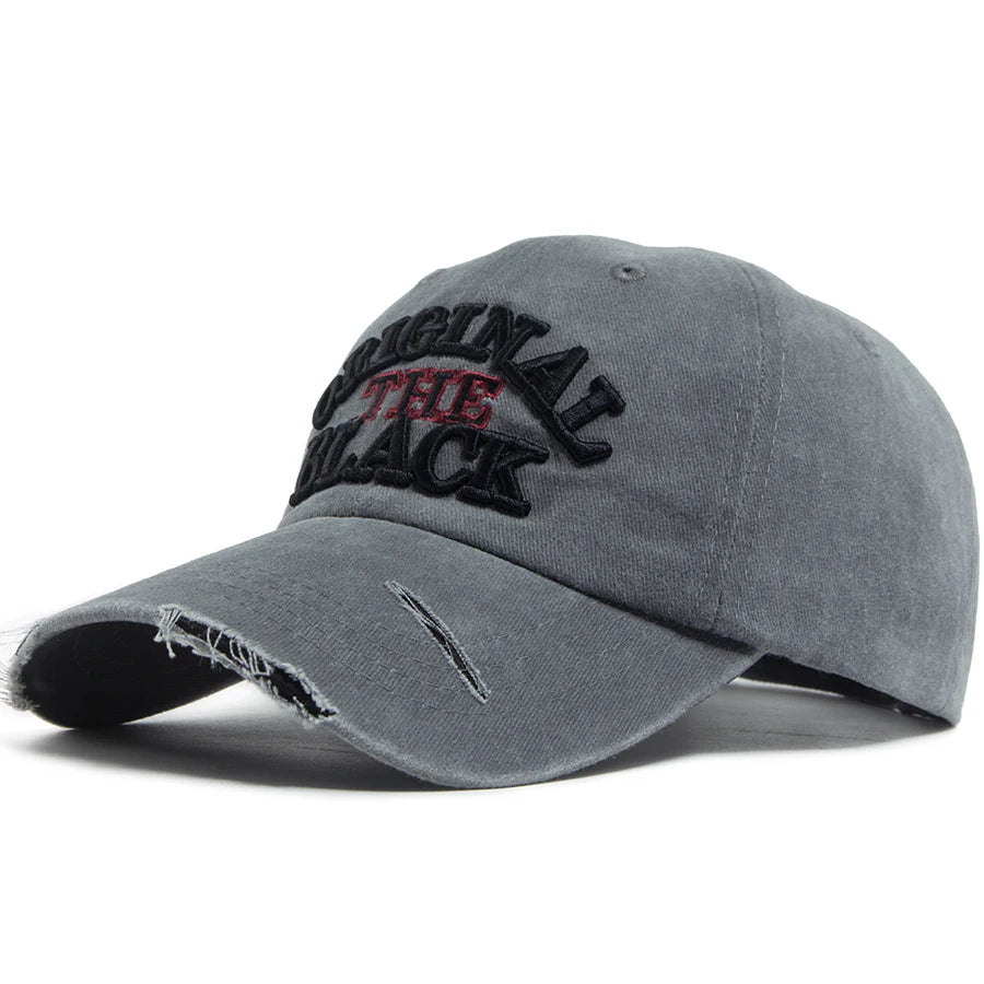 Vintage Washed Cotton Embroidered Cap – Casual Everyday Wear Model