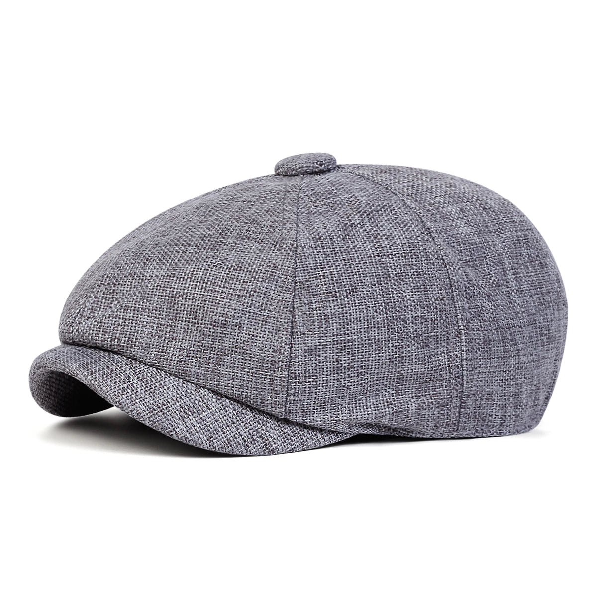 Men’s Solid Color Beret – Lightweight Polyester Casual Beret for Spring and Autumn