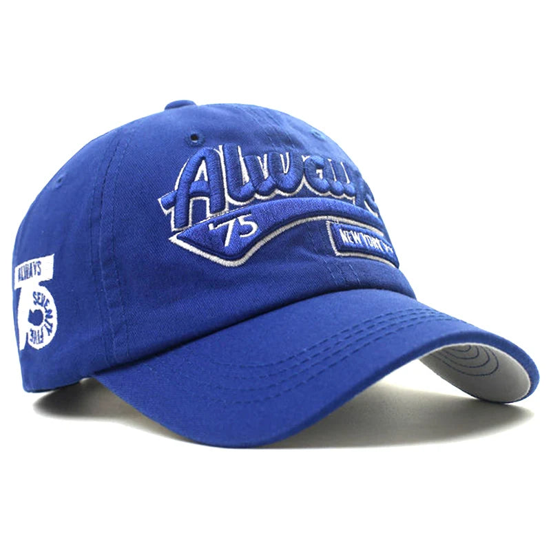 Men’s Cotton Baseball Cap – Casual Outdoor Retro Embroidered Adjustable Hat, Sporty Style