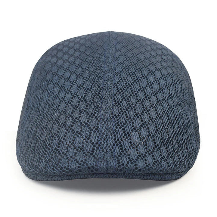 Men’s Mesh Beret – Breathable Solid Color Summer Hat for Hunting, Driving and Golf