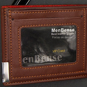 Men’s PU Leather Wallet – Slim Short Billfold Card Holder, Portable Luxury Design