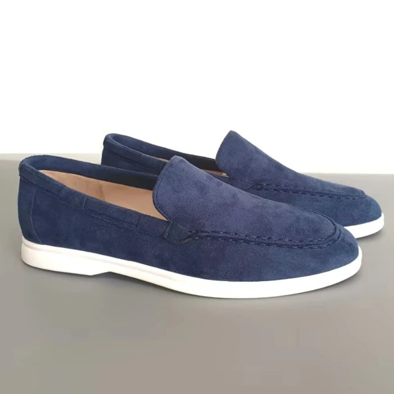 Men’s Premium Suede Loafers, Elegant Casual Shoes, Comfortable Breathable Slip-On Driving Loafers for Everyday Wear