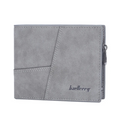 Luxury Men’s PU Leather Wallet – Short Design Card Holder, High Quality Small Men’s Purse