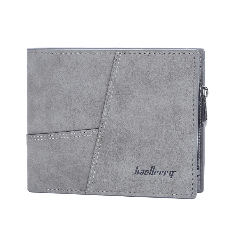 Luxury Men’s PU Leather Wallet – Short Design Card Holder, High Quality Small Men’s Purse