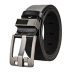Men’s Genuine Leather Belt with High-Quality Buckle – Casual & Business Cowboy Waistband